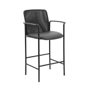 Confer Mesh Back Counter Stool With Arms