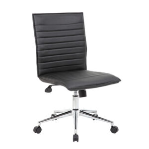 Vigo / Armless Managers Ribbed Cushion Design