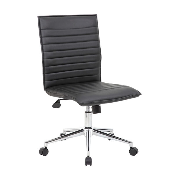 Vigo / Armless Managers Ribbed Cushion Design